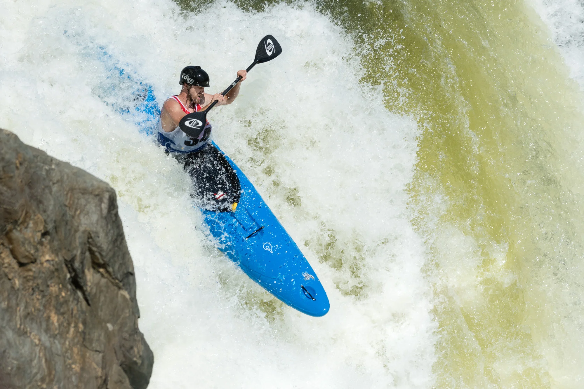 Jake Trotter Kayaking The Spout at Great Falls