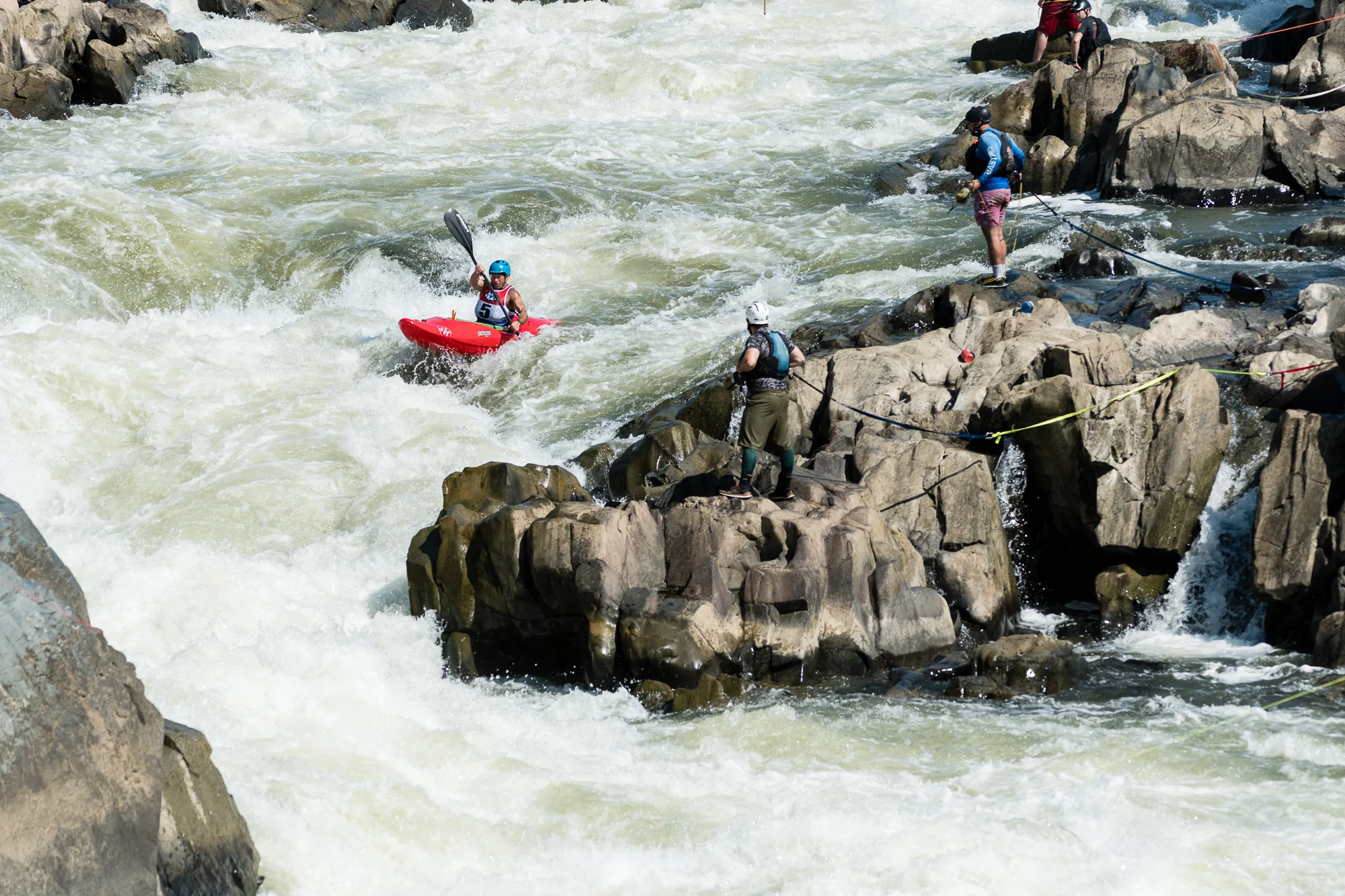 Jason Beakes dropping into S-Turn during the slalom event.