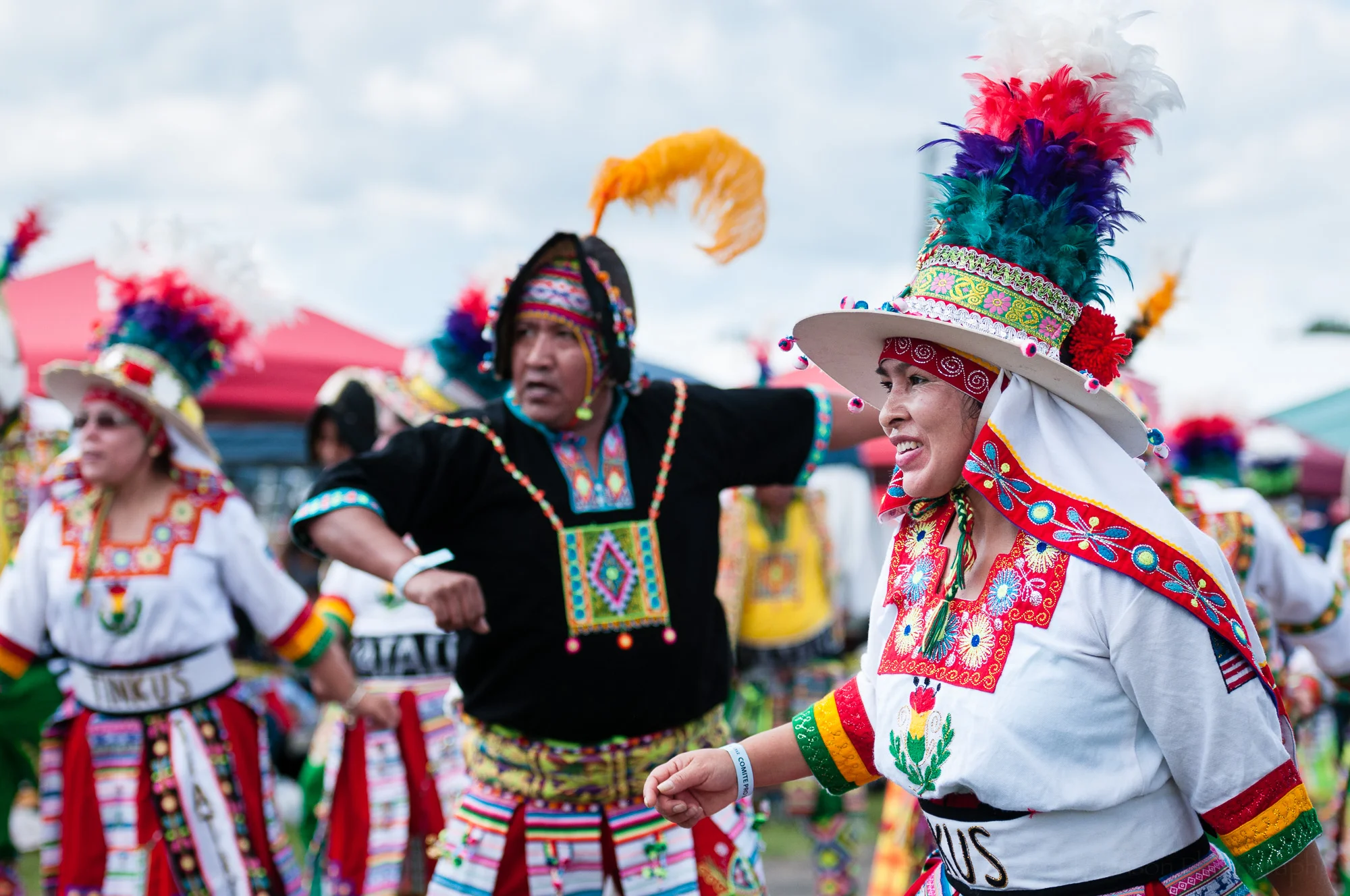 Tinkus Tiataco performing a Tinkus dance.