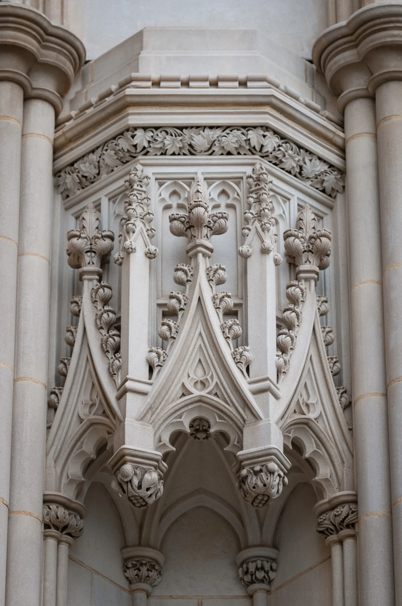 Details outside Washington National Cathedral.
