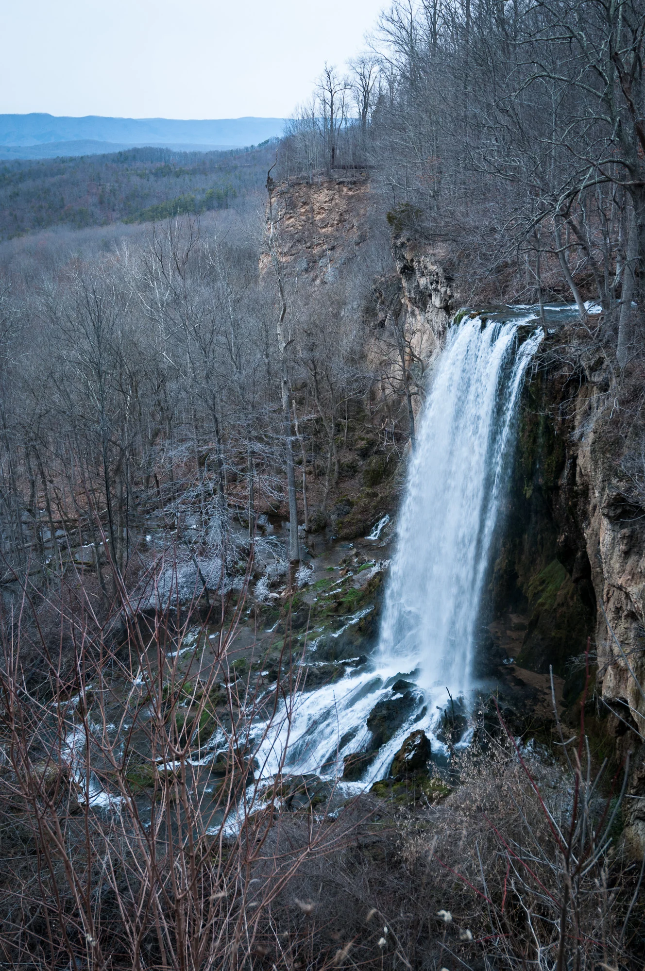 A wider aperture results in a faster shutter speed allowing you to see more detail in the water. ISO 200, aperture f/4, shutter speed 1/50 second.