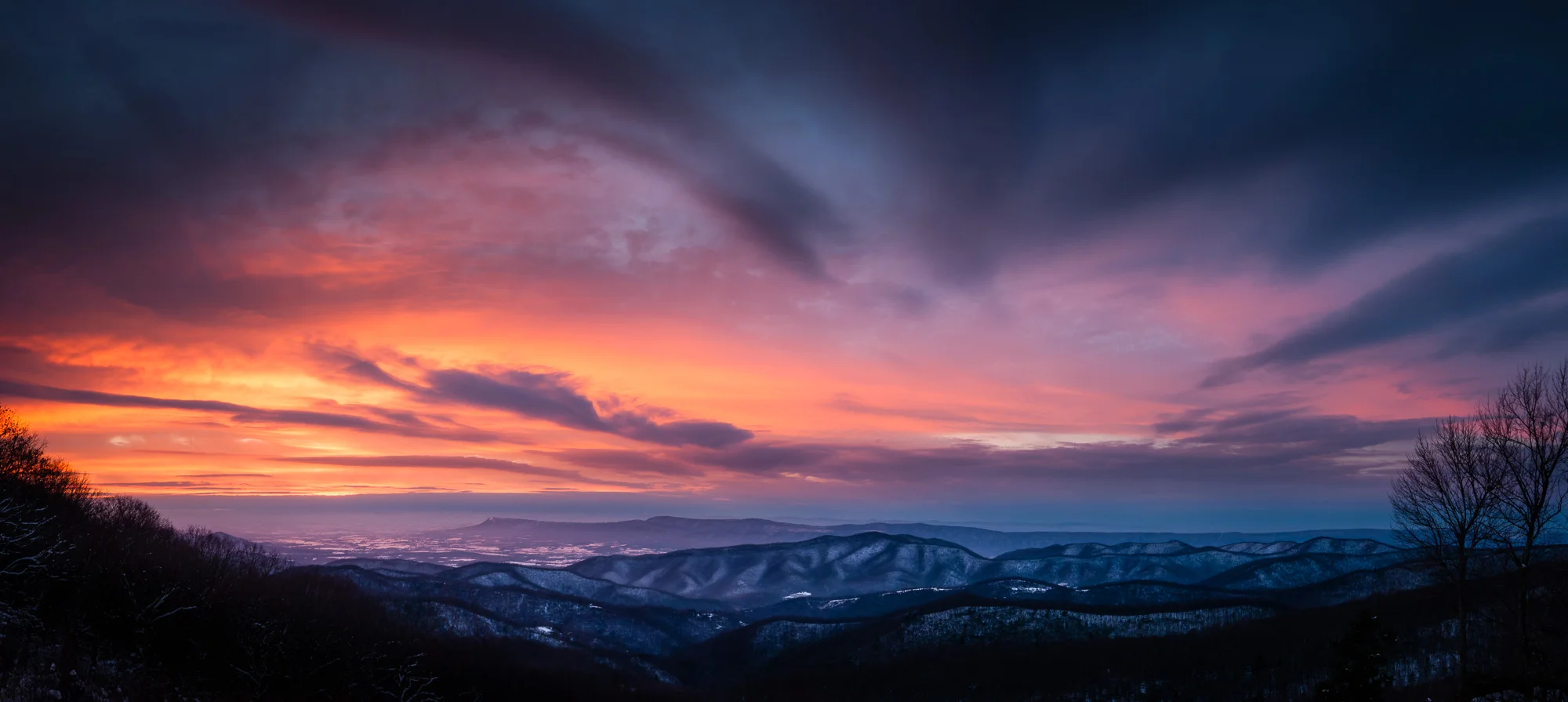Skyline Drive Sunset