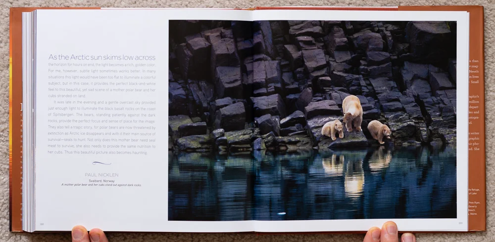 National Geographic Dawn to Dark . Paul Nicklen. Svalbard, Norway. Pages 388-389