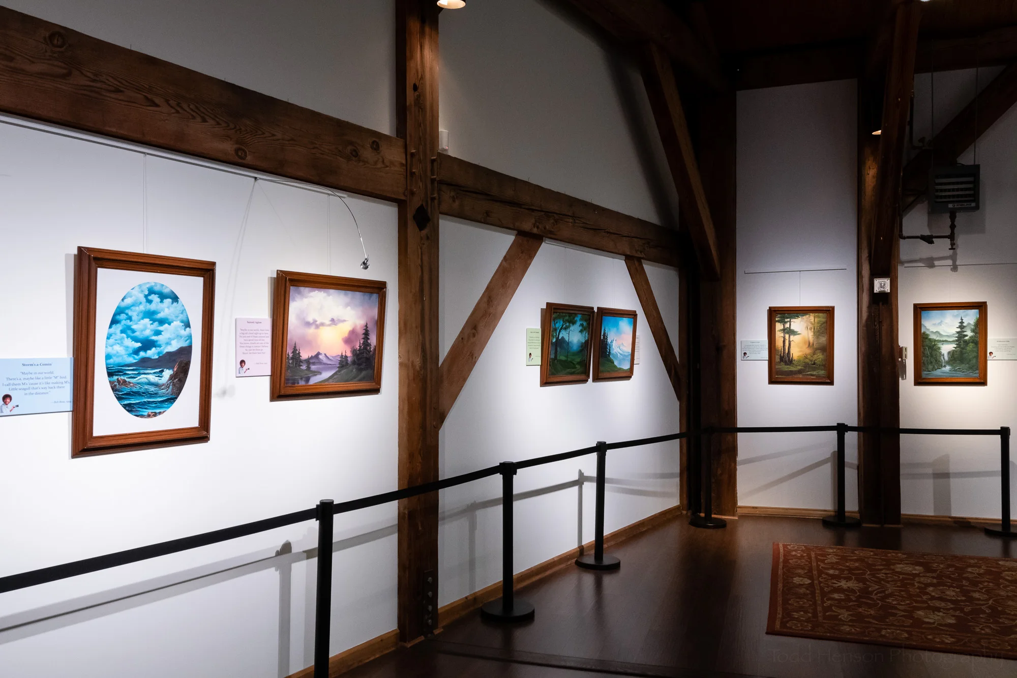 The Franklin Park Arts Center was a great location for a Bob Ross exhibit