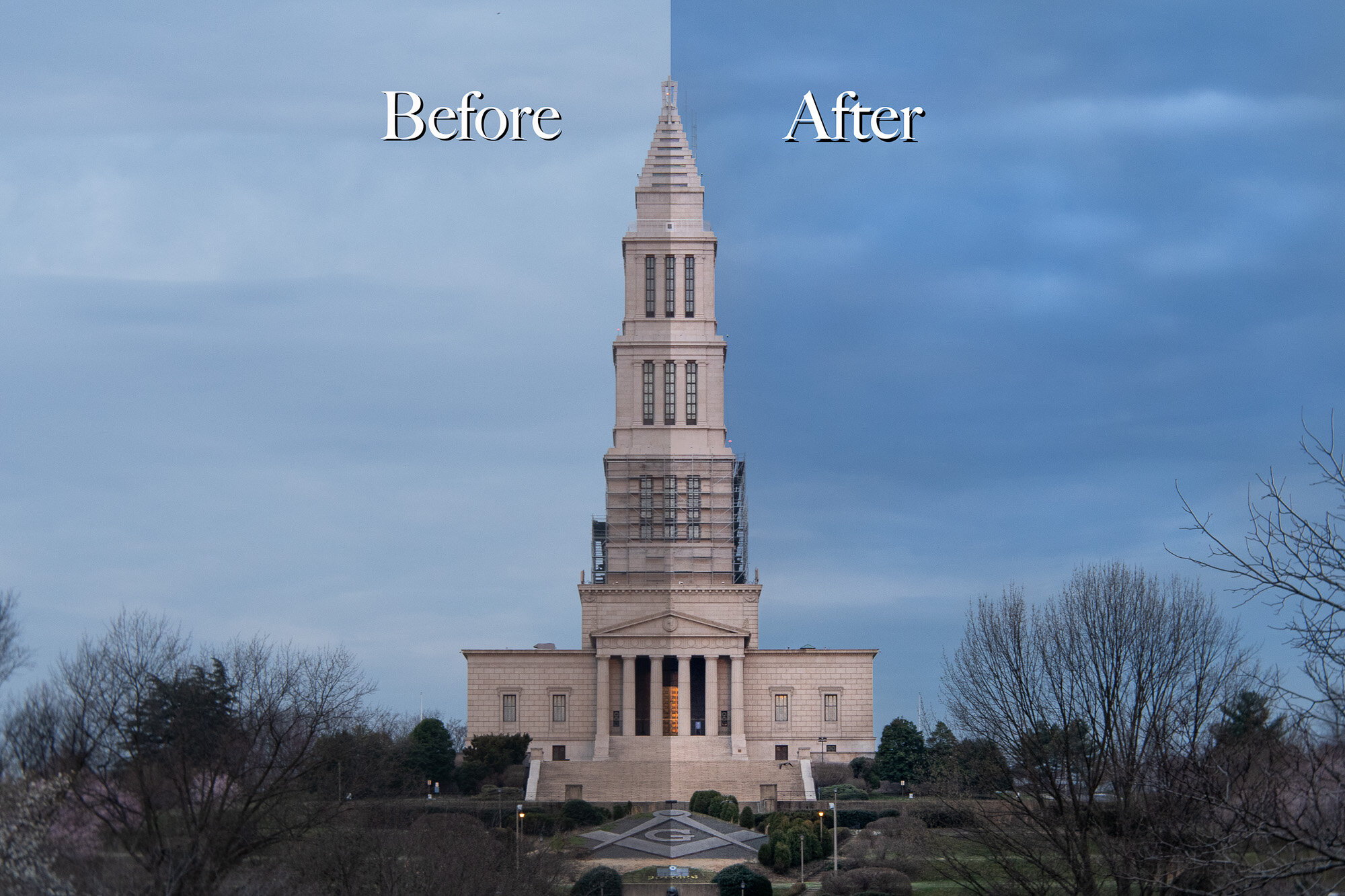 Masonic Temple (Before &amp; After)