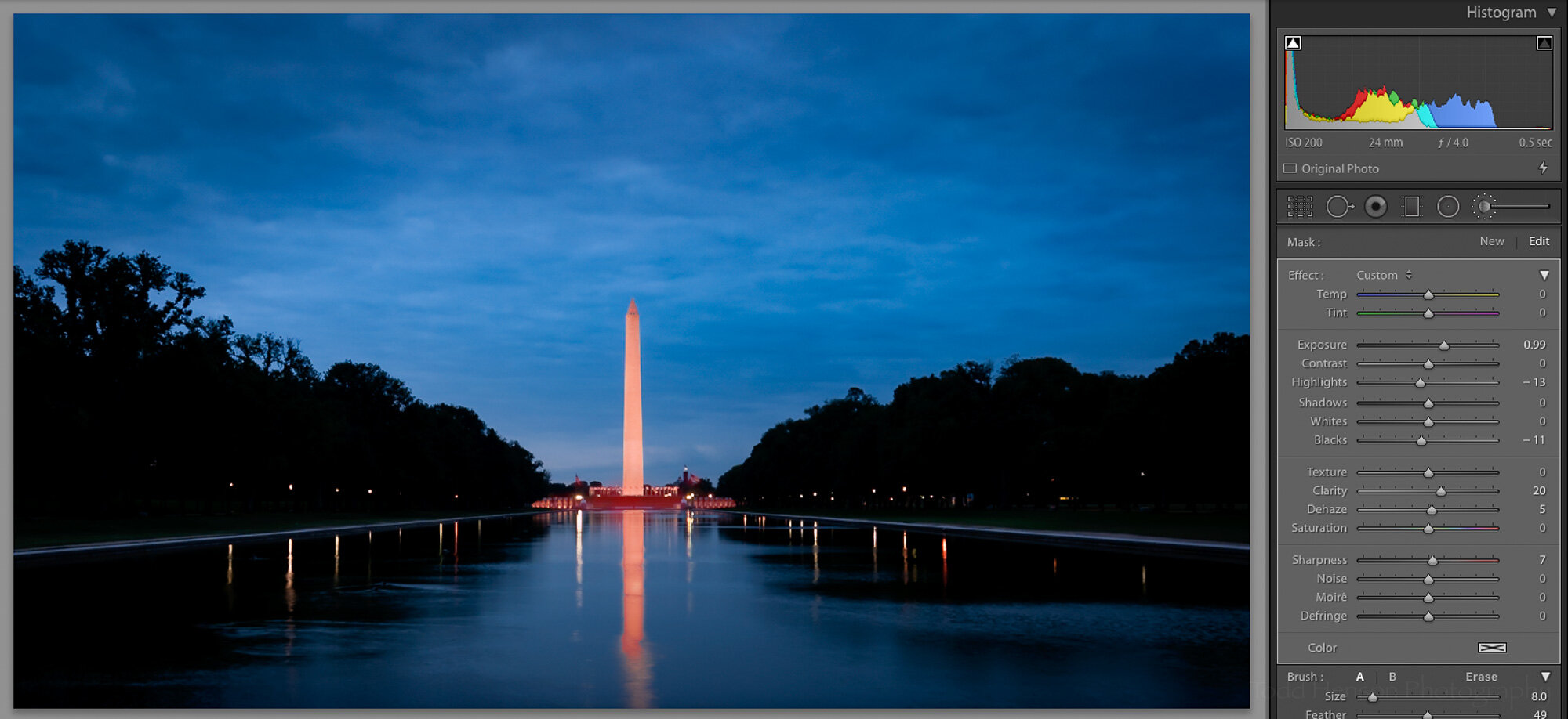 Before After Dawn Reflections Of The Washington Monument Todd Henson Photography