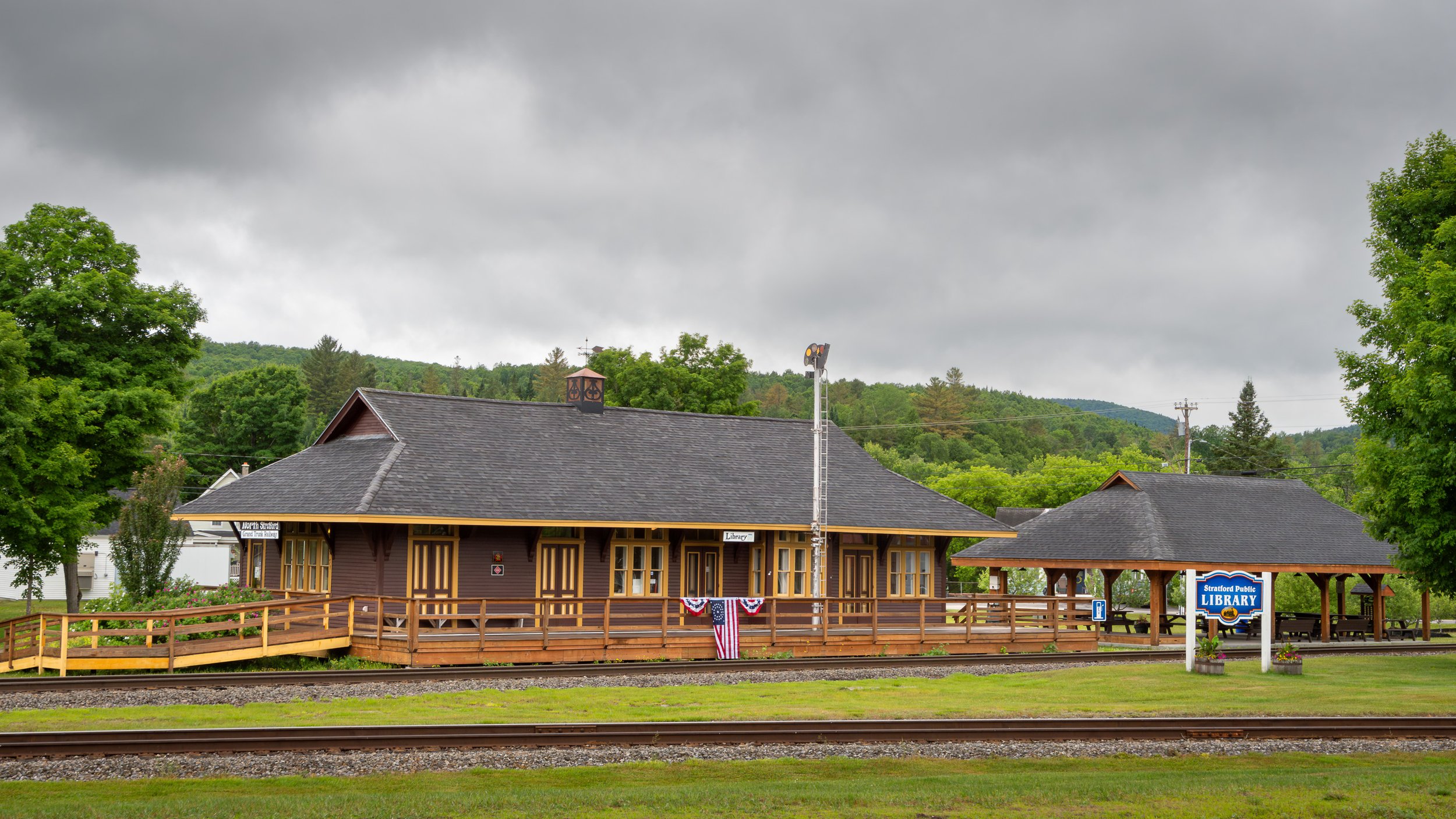 The North Stratford Grand Trunk Railway Stations is now the Stratford Public Library.