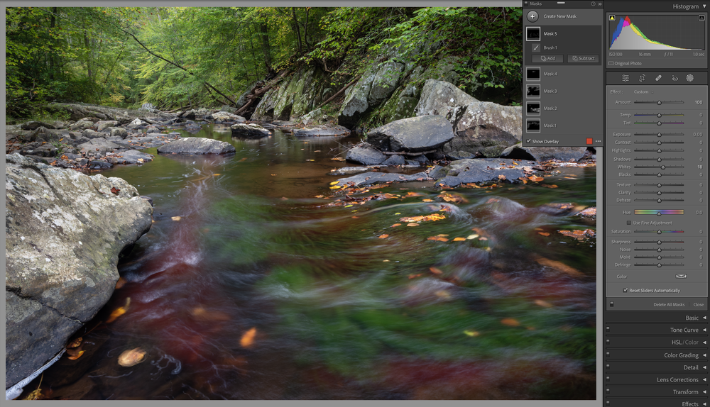 Before & After South Fork Quantico Creek Downstream October 2021