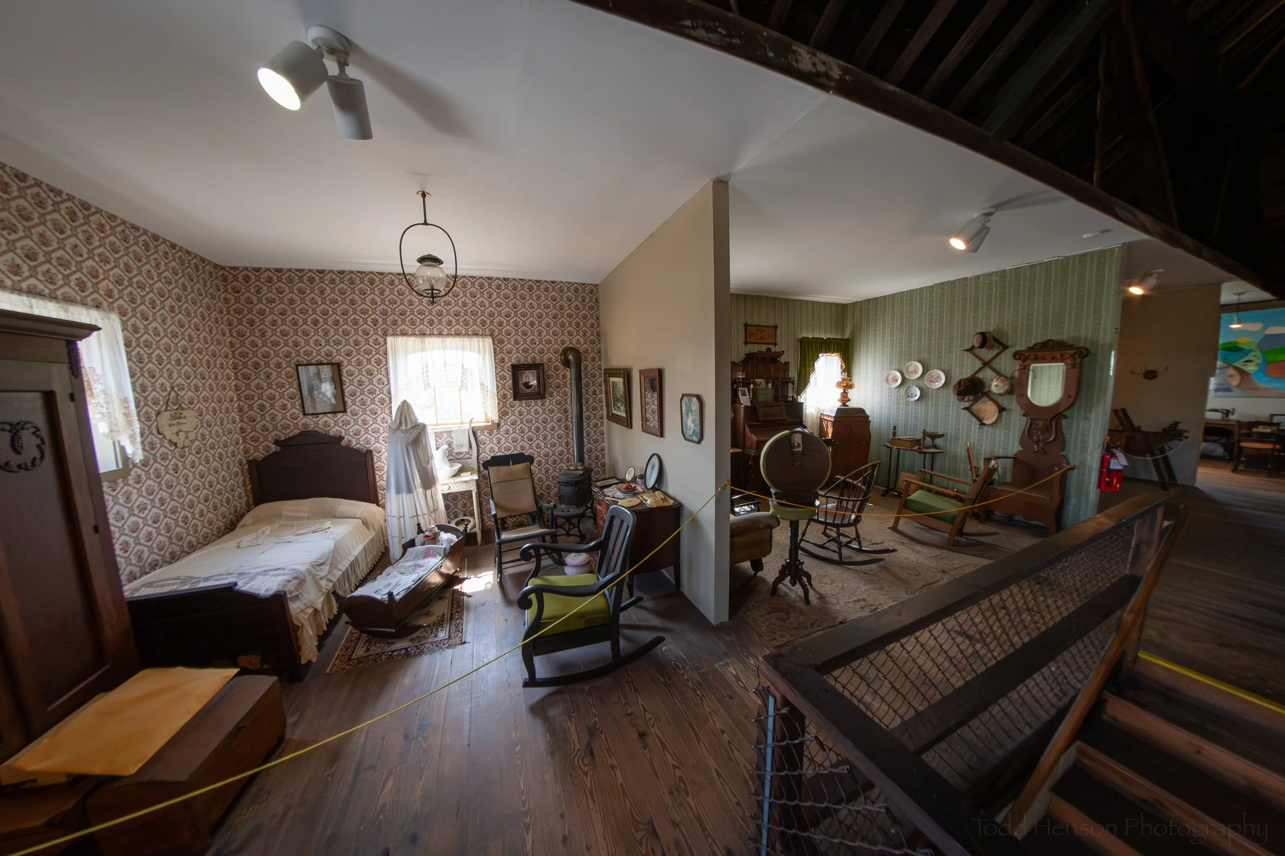 A view of some of the room displays just upstairs