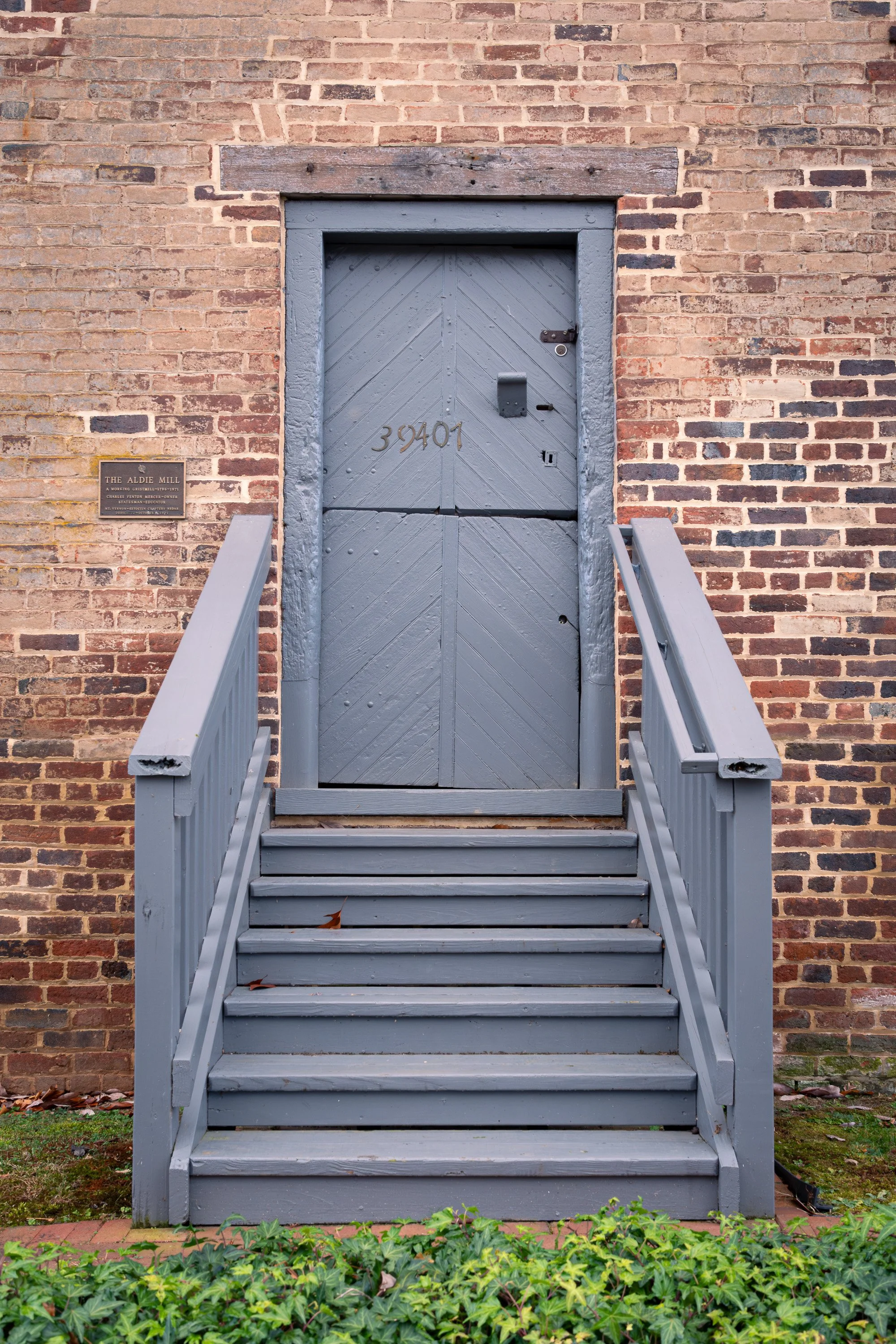 A door numbered 39401 at Aldie Mill