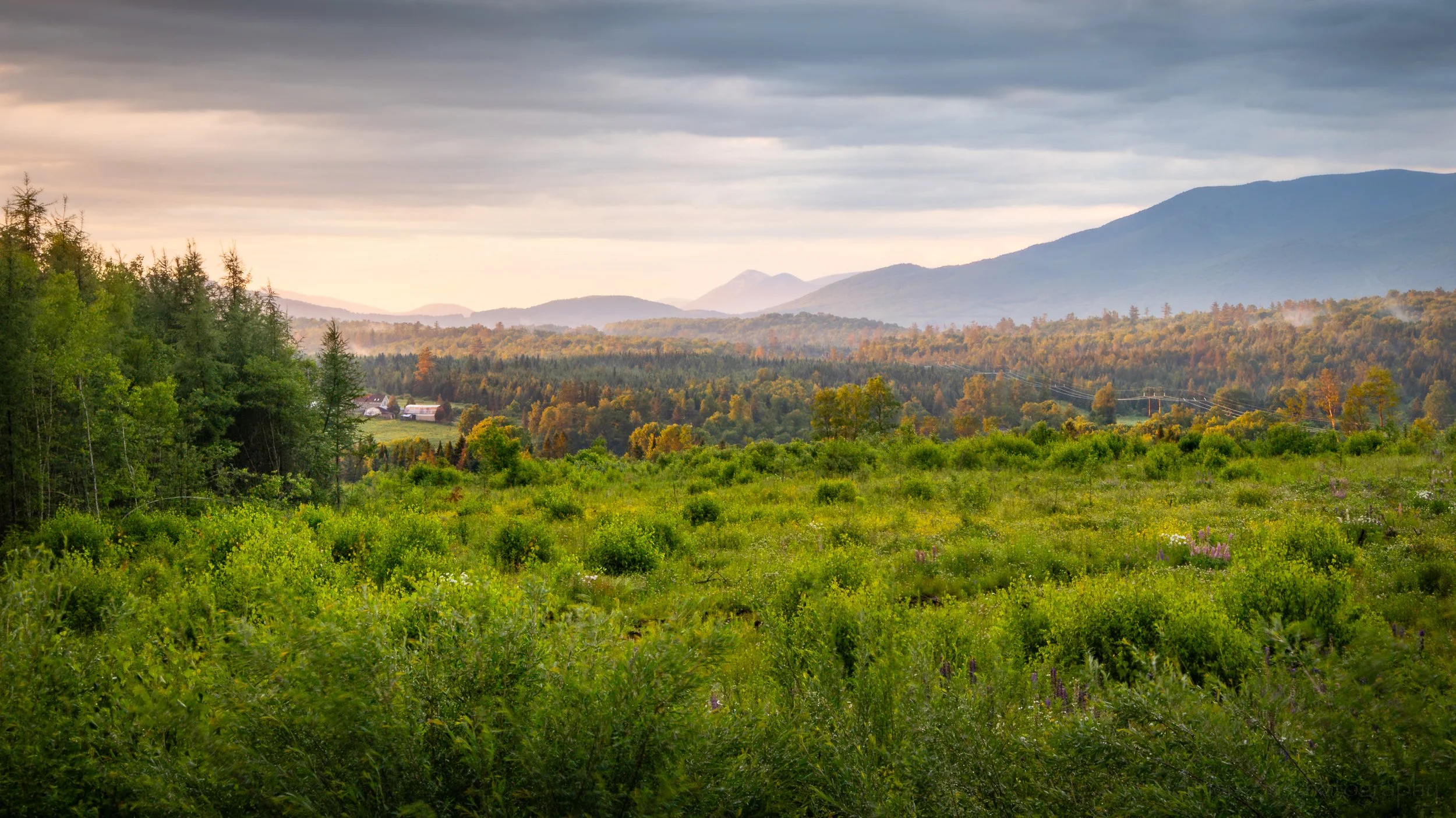 Evening at the Edge of the Pilot Range, White Mountains, New Hampshire