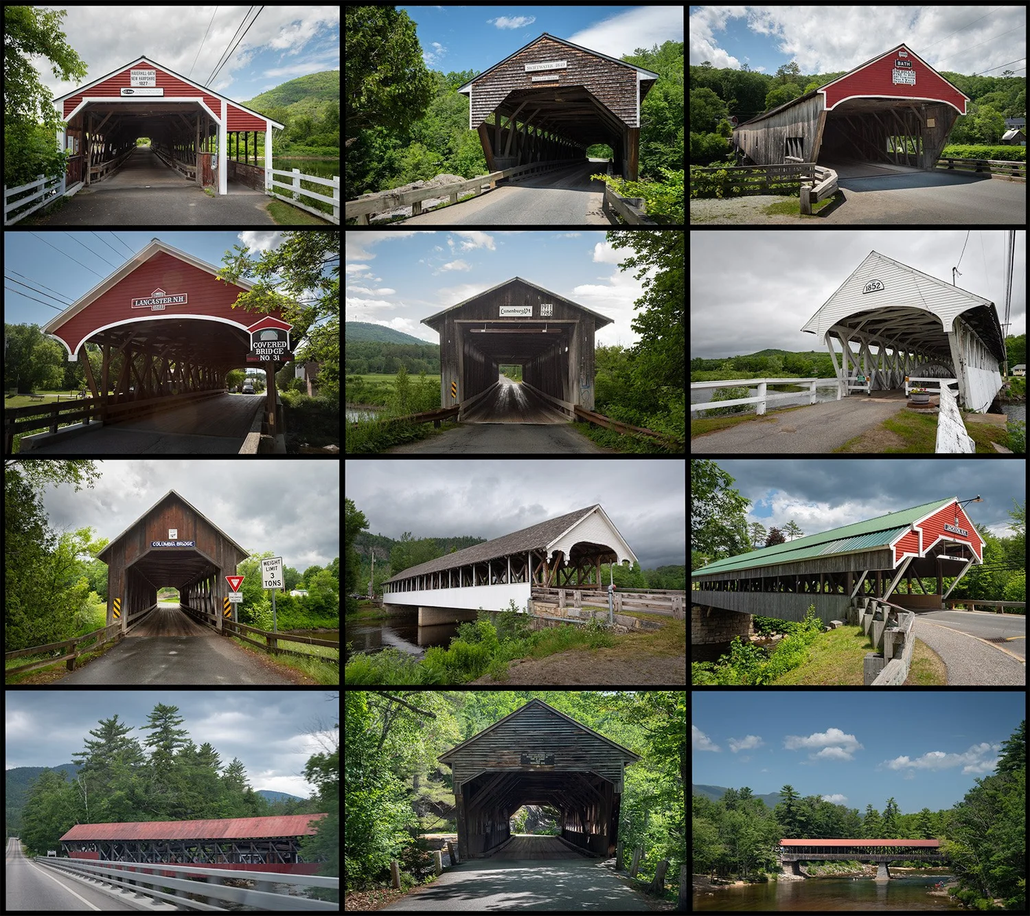 12 Covered Bridges in the Northern Half of New Hampshire — Todd Henson ...