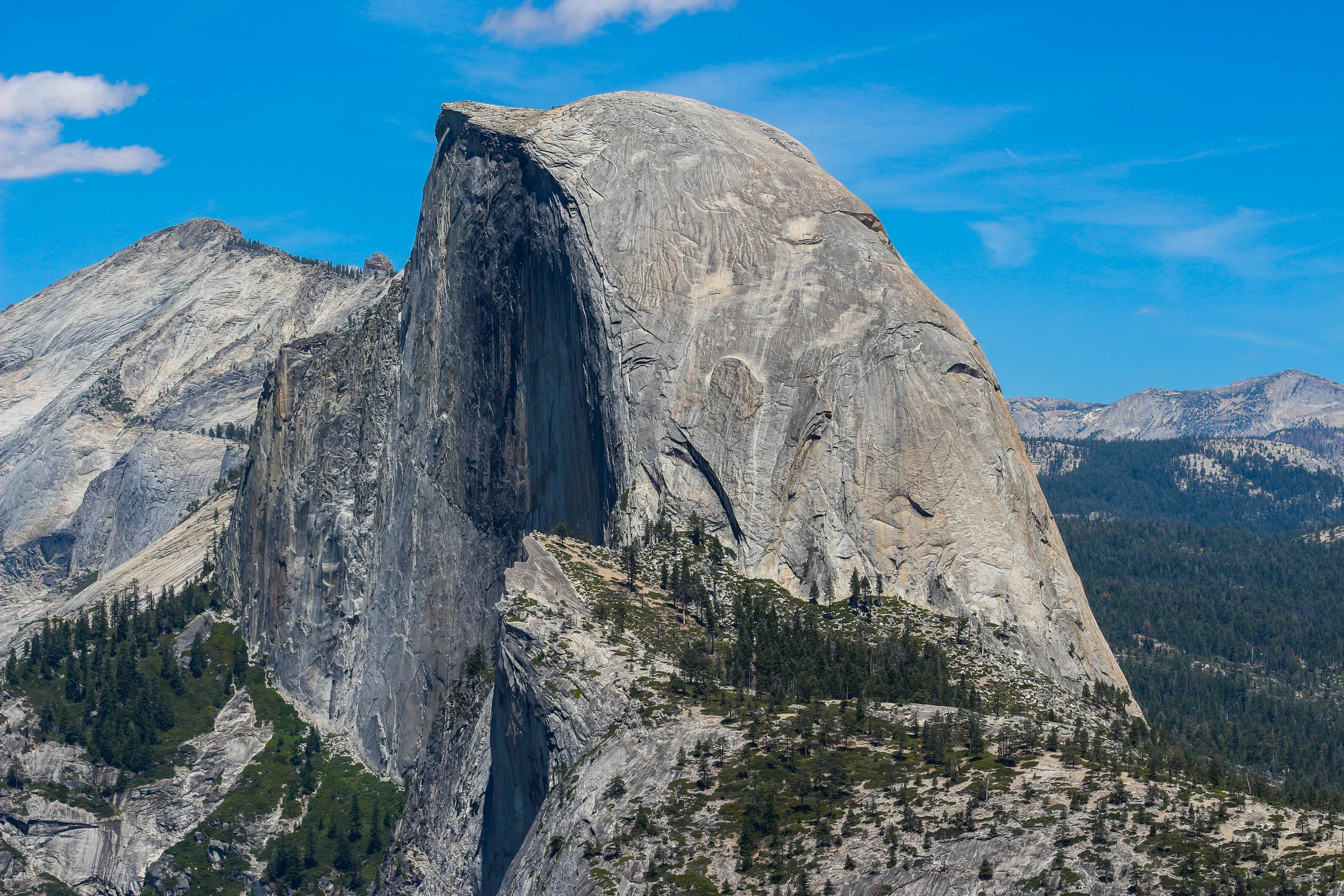 The infamous Half Dome of Yosemite National Park