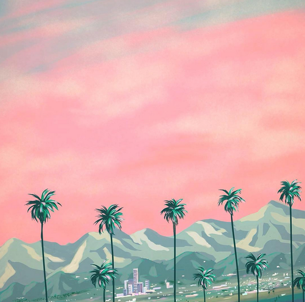 Japanese artist Yoko Honda creates imaginary versions of California's past. More cool work at @yokopium on Instagram