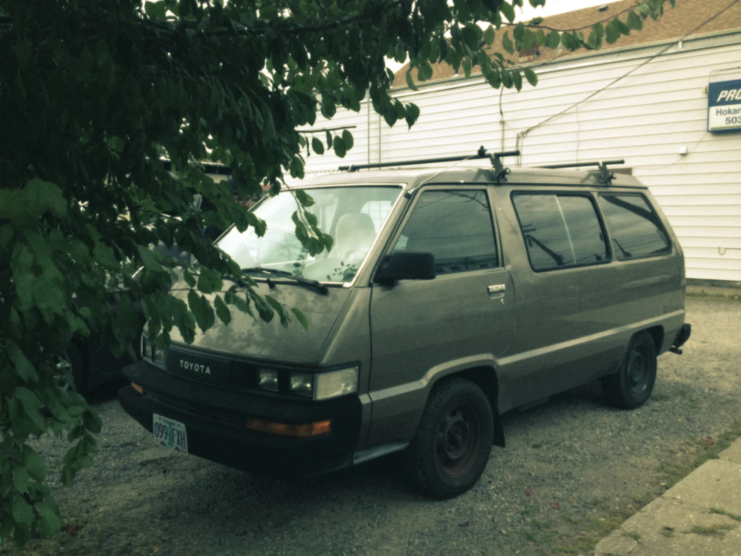 On the way home, after touring in my pickup truck for probably way too long, the band bought a tour van. A 1986 Toyota named VAN.