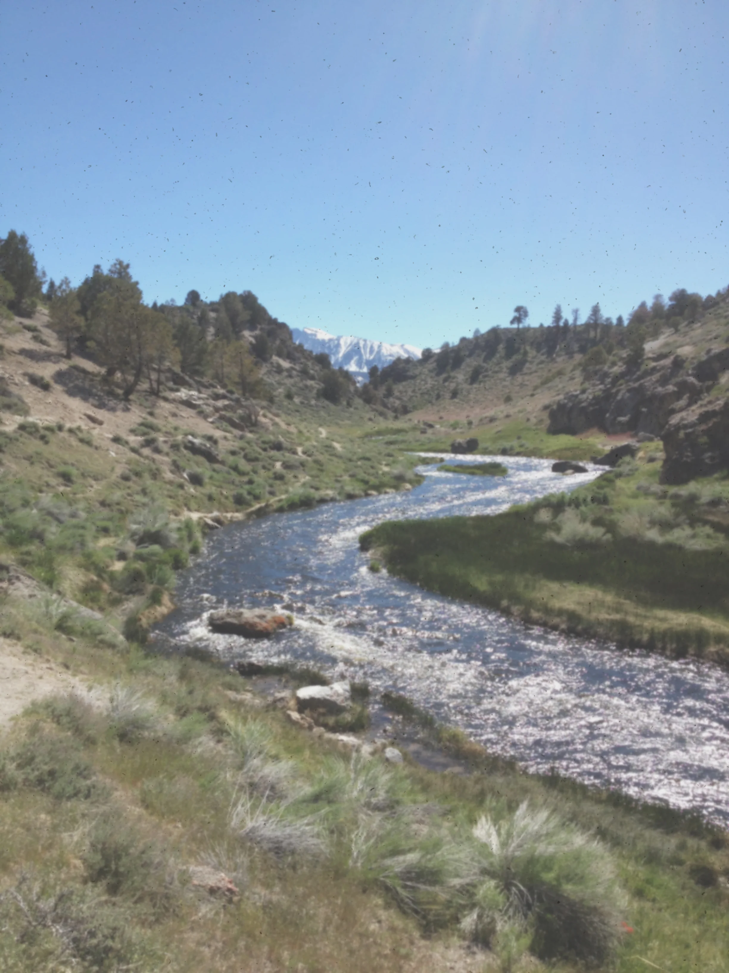 Hot Creek, CA. Remember the Hiking in Hitchhiking.