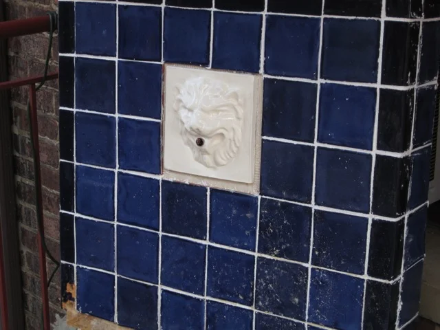 Mexican Blue Tile Fountain