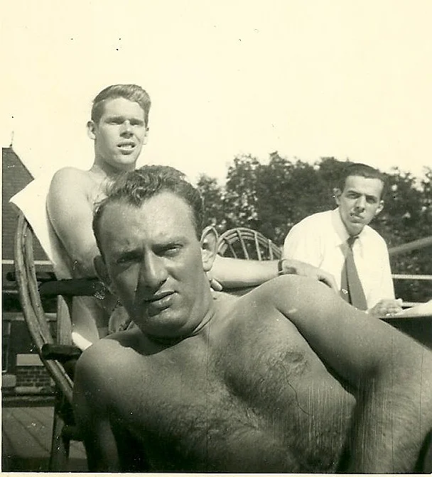 My dad, in the foreground.