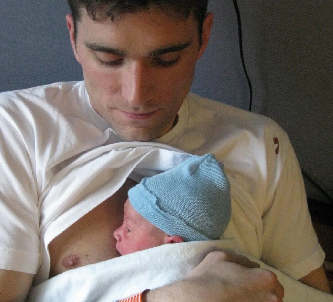 Project Inspires Dads Of Breastfed Babies To Bare Hearts