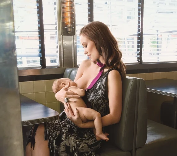 Olivia Wilde Breastfeeds Son Otis for Glamour's September Issue