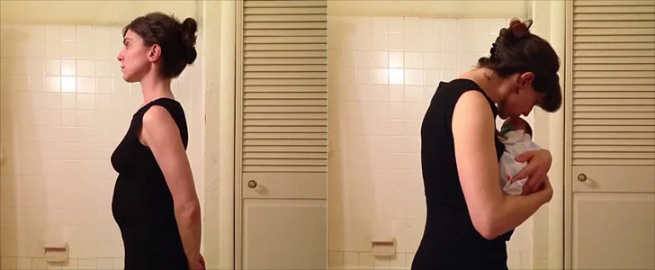 Watch a Woman Go From Pregnant to New Mom in 6 Seconds