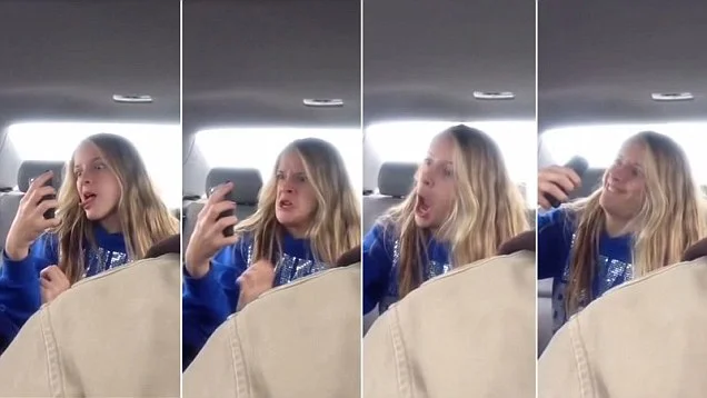 Dad captures Daughter taking Embarrassing backseat Selfies