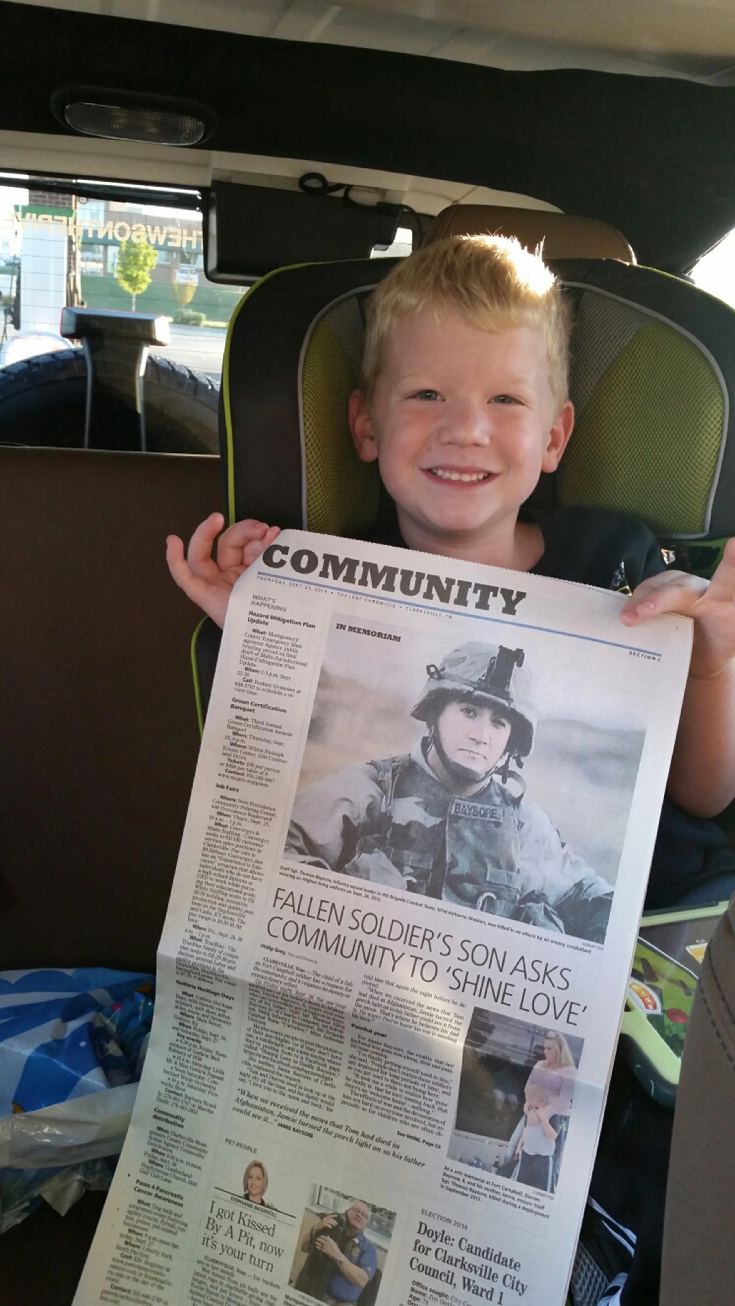 Thousands of Porch Lights Switched On for Six-Year-Old and His Dad