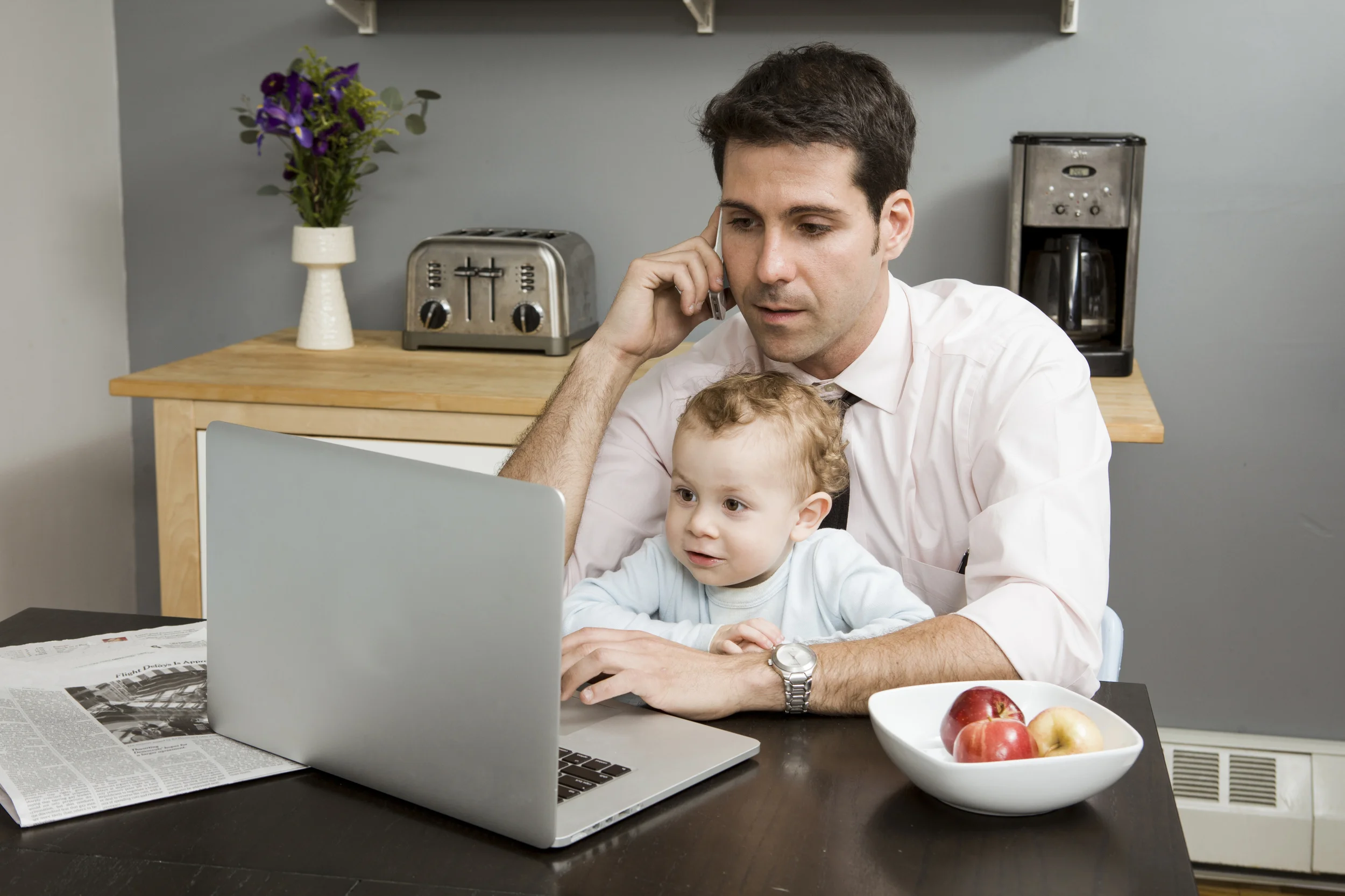 Study: Workplaces Haven't Kept Up With Contemporary Fatherhood