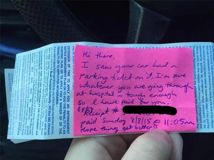 Mom Leaves Hospital With Sick Son To Find That A Stranger Paid Her Parking Ticket