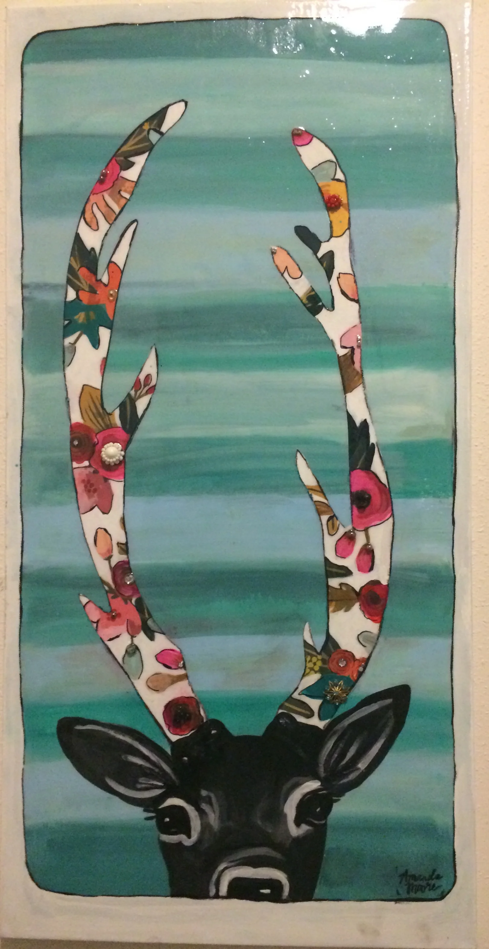 Teal Deer Flower antlers