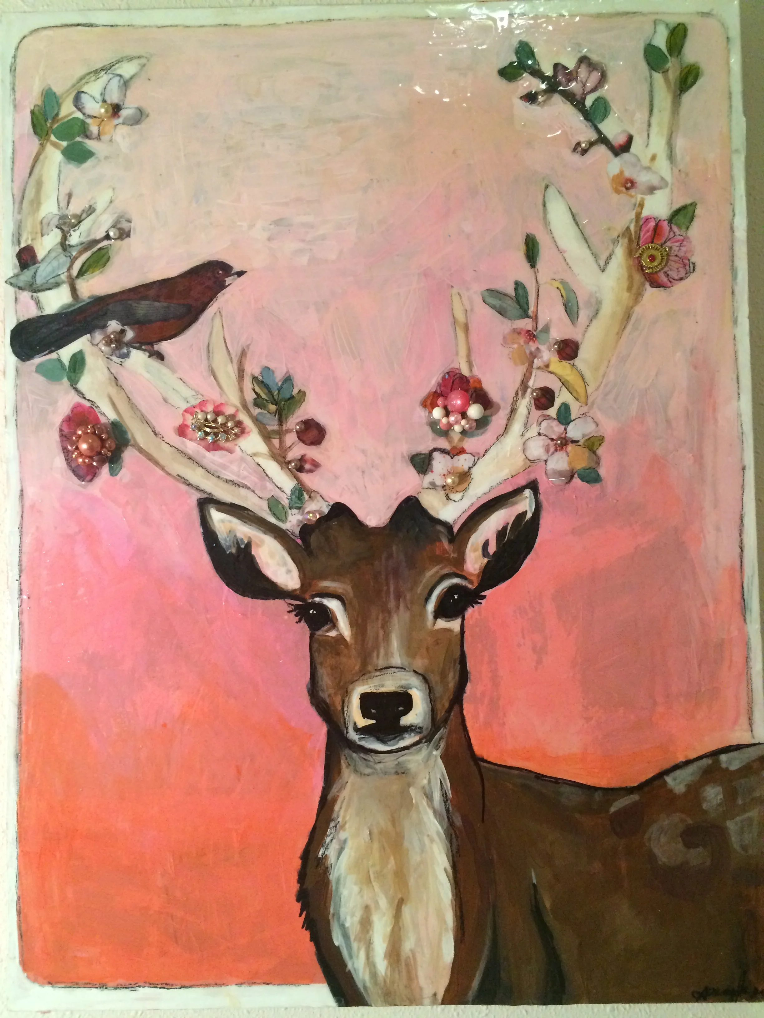 Ombre Deer 18 x 24 $325