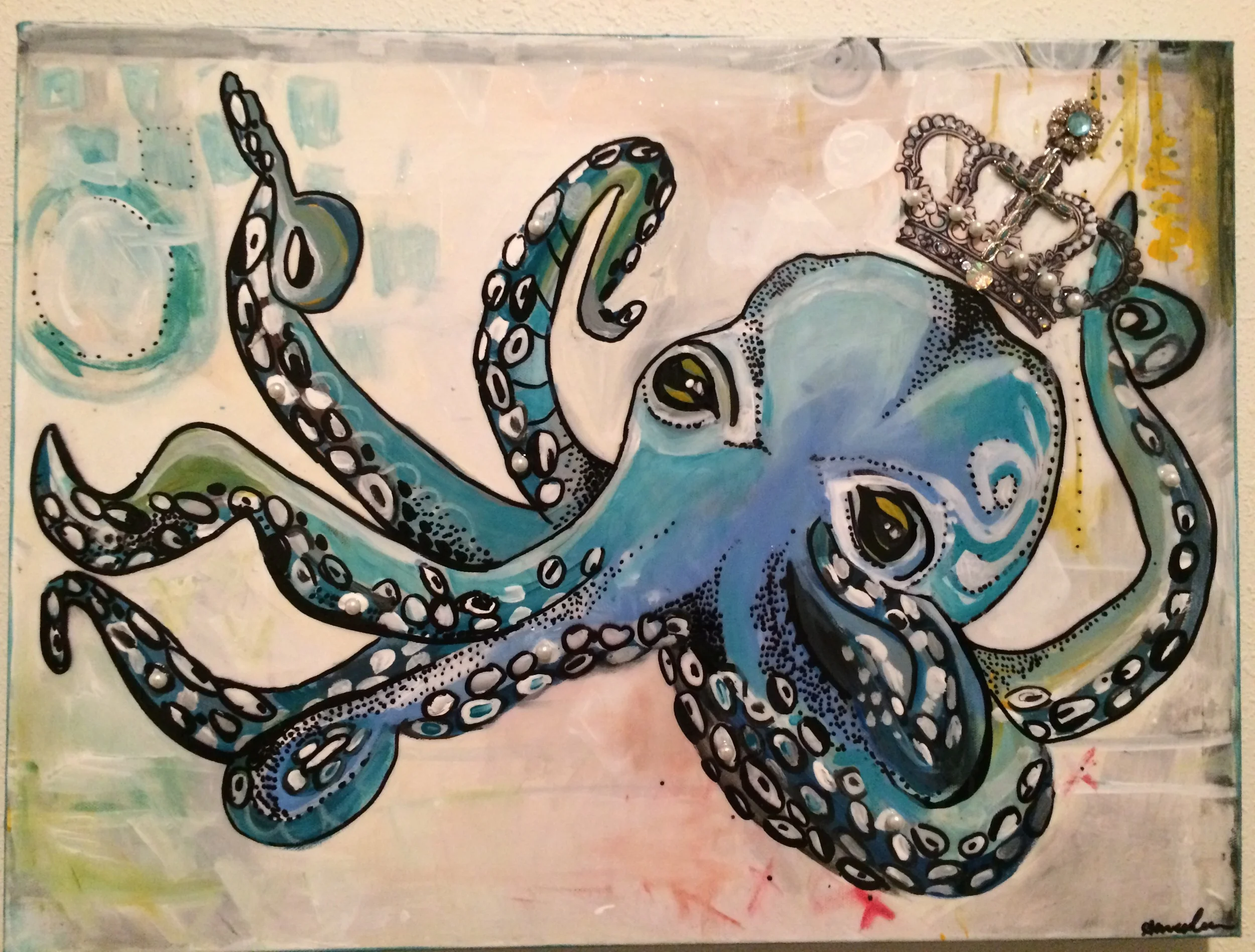 Teal Octopus 