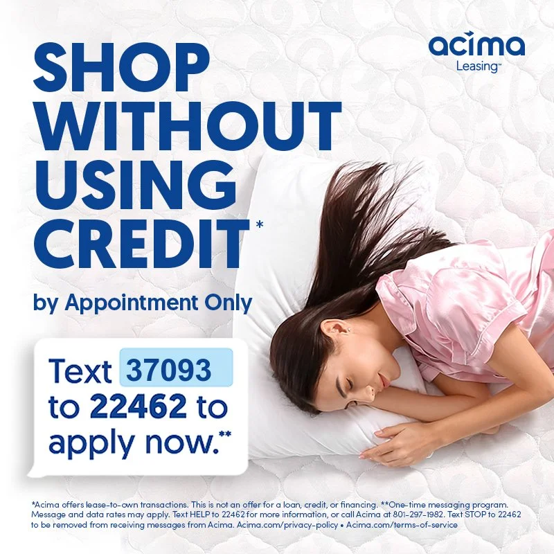 Lease options with Acima for Mattresses