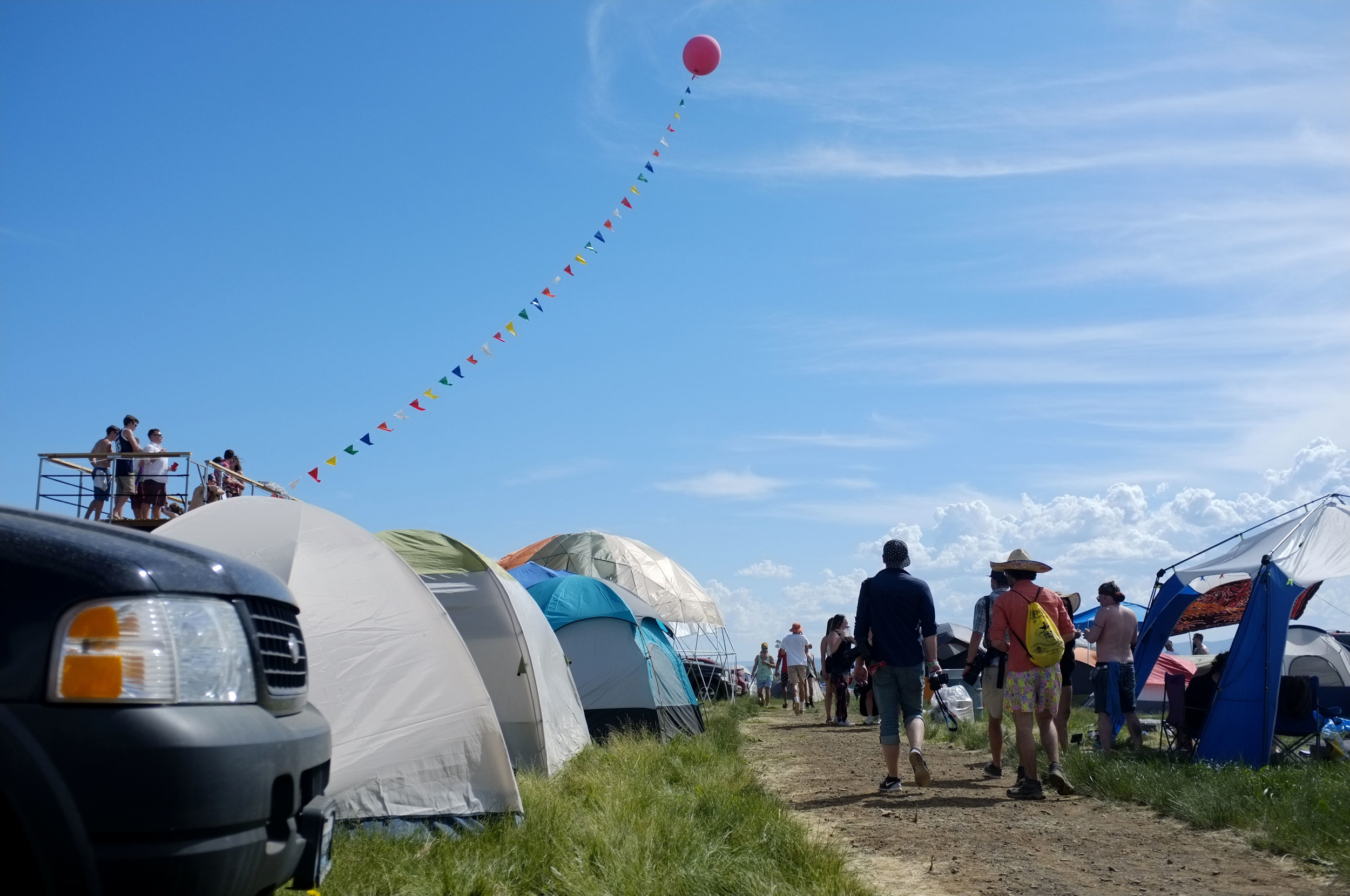 We're at the balloon