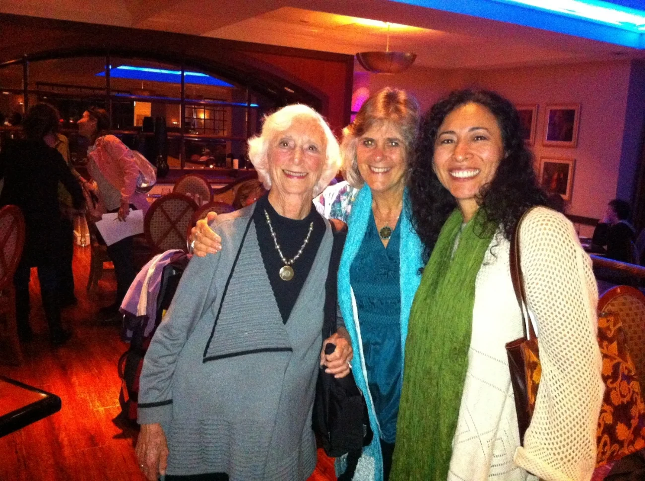 Barbara Marx Hubbard and Kathryn Roske.
