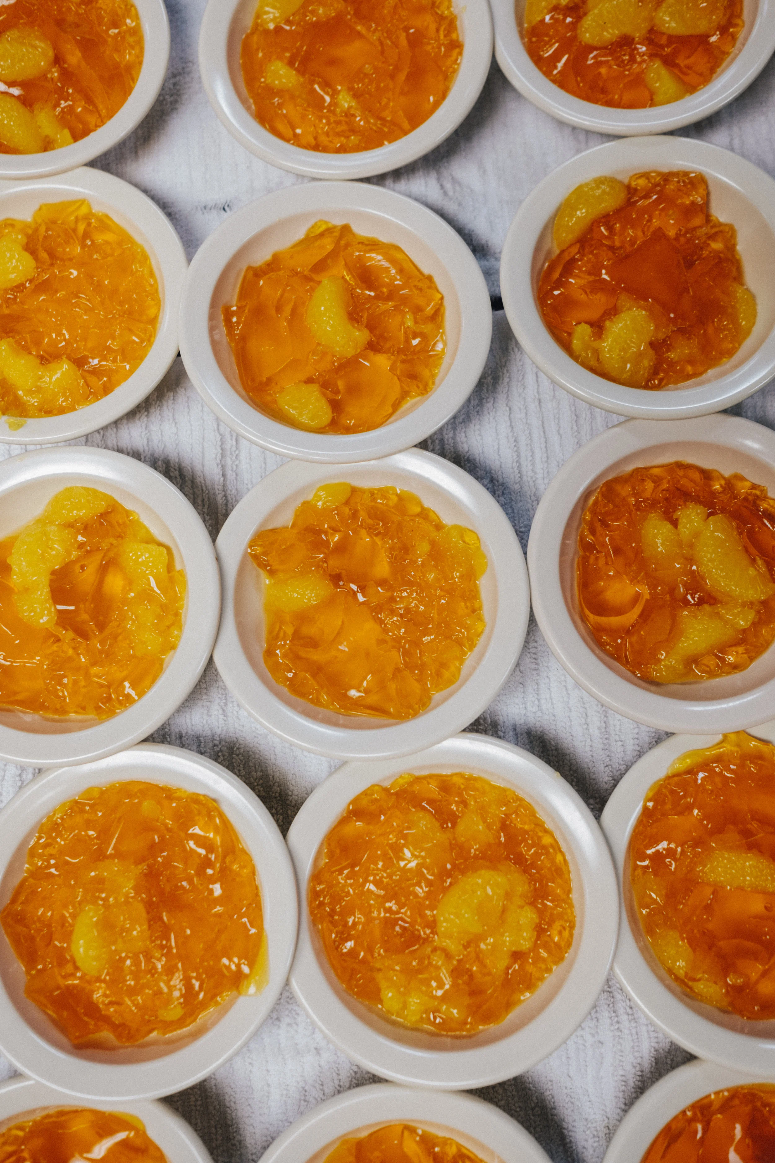  Mandarin jello sits out at dinner on Wednesday, June 19, 2019 at King's Daughters Home in Mexico, Mo.   