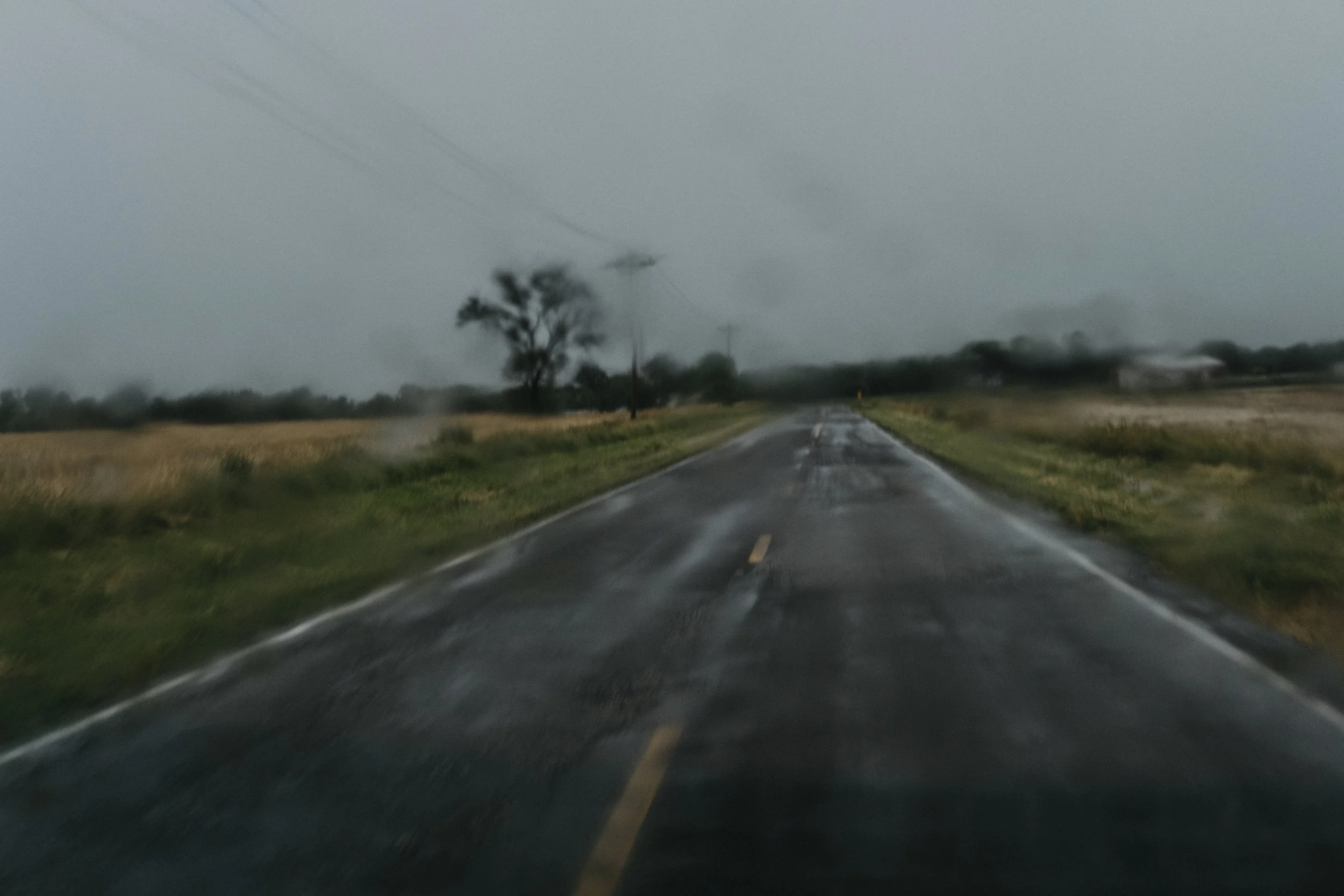 A rainy Highway D on Sunday, June 16, 2019 in Audrain County, Mo. 