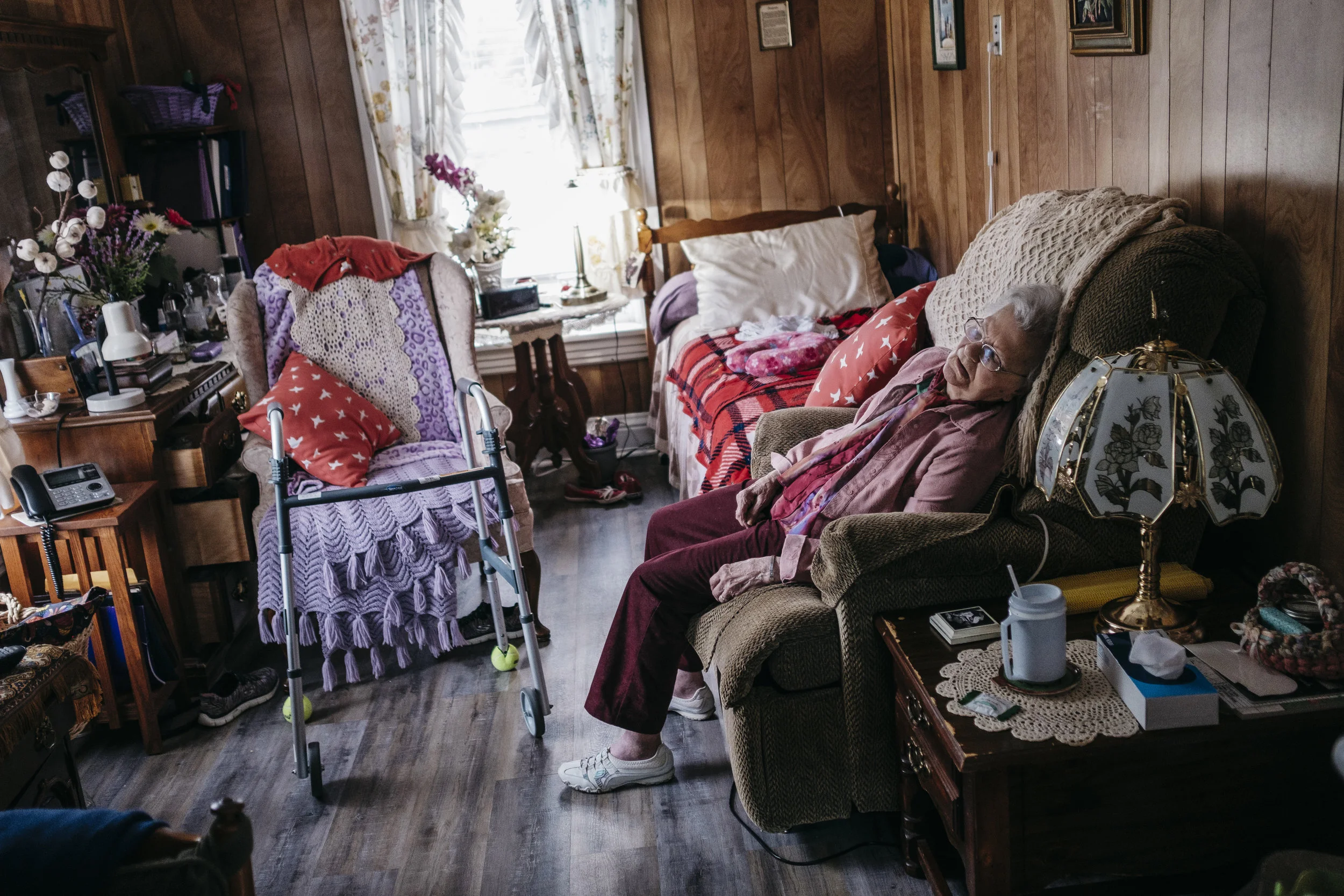  Mary Allen, 95, takes a nap on Monday, June 17, 2019 at King's Daughters Home in Mexico, Mo. 