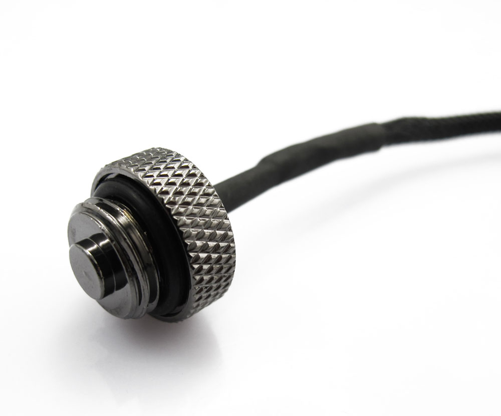 Temperatuursensor G1/4 – Messing Waterkoelingsmonitor Met XH2.54 Aansluiting, Voor Pc-waterkoeling (zwart)