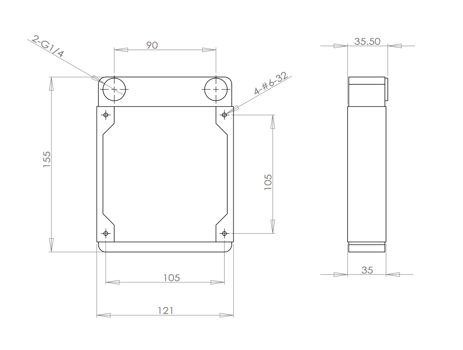 EX120 Single Fan Radiator — XSPC - Performance PC Water Cooling