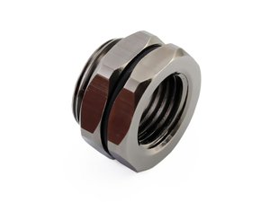 XSPC Ball Valve With 2x G1/4 Inch IG - Black Chrome