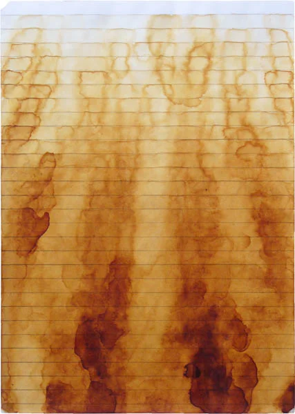 Dawning Tea, 1994, 29,7cm x 21cm, tea on paper