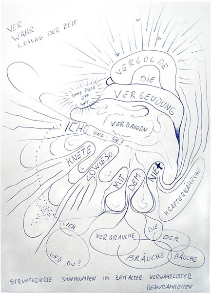 Shiny Piece Of Shit, 2009, 29,9cm x 21cm, ball pen on paper