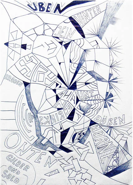 Gilber Und Sold, 2011, 29,7cm x 21cm, ball pen on paper