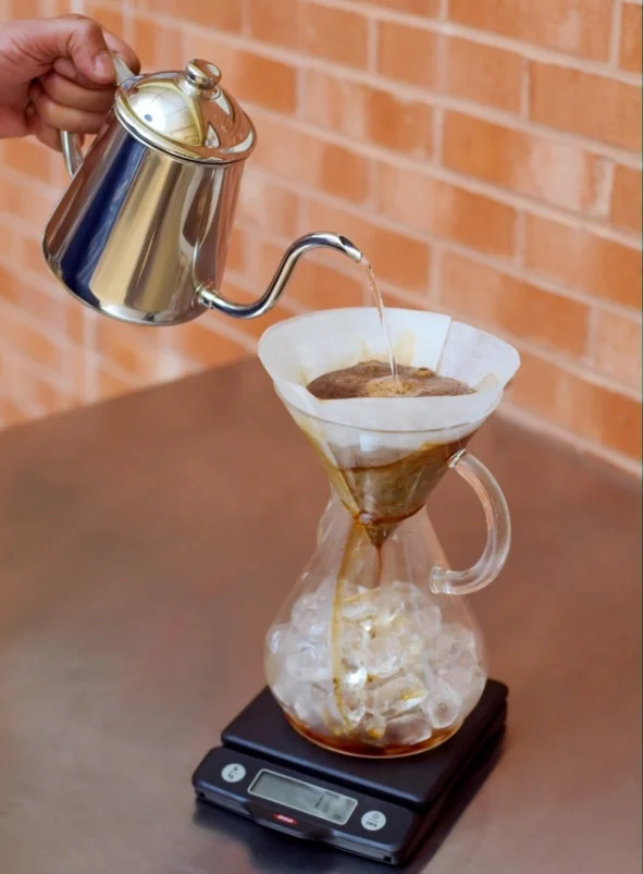 Iced Chemex Coffee Brewing