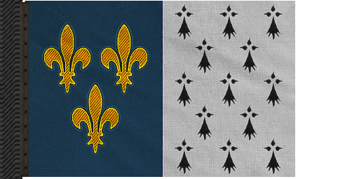 Flag of Galley Ensign of the Kingdom of France , Unique Design