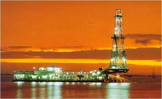 Drilling Barge, Lake Maracaibo, Venezuela 