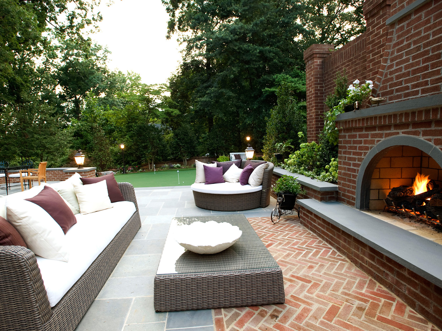 McLean Residence Patio & Fireplace