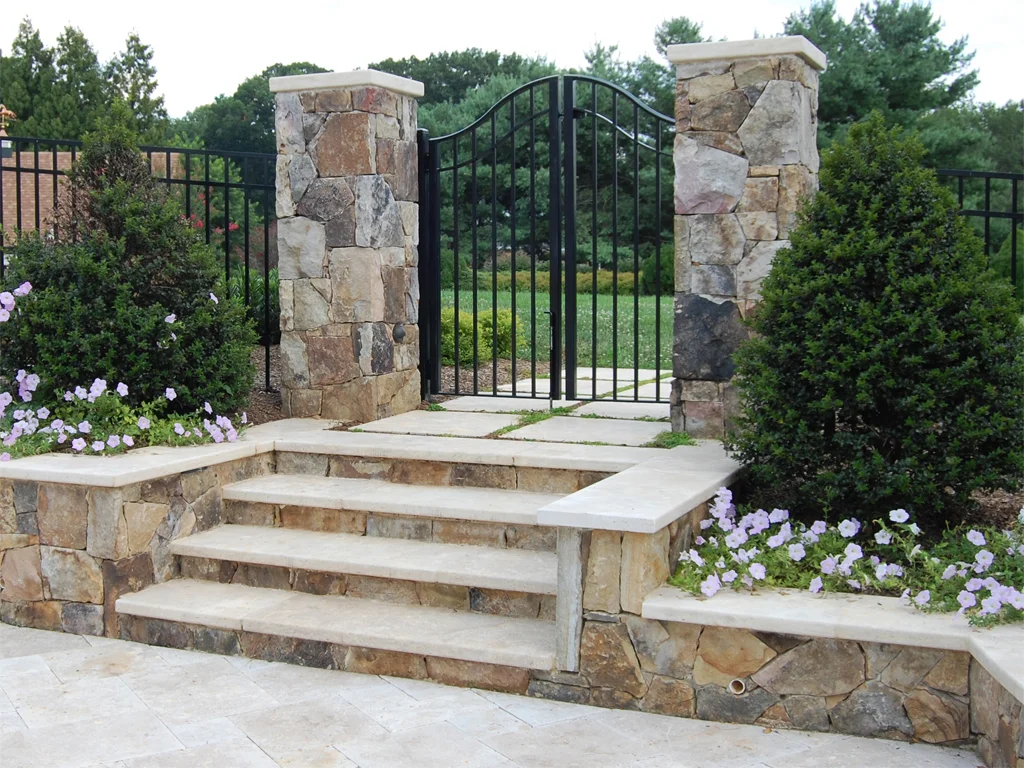 Oakton Residence Entry Columns & Stairs