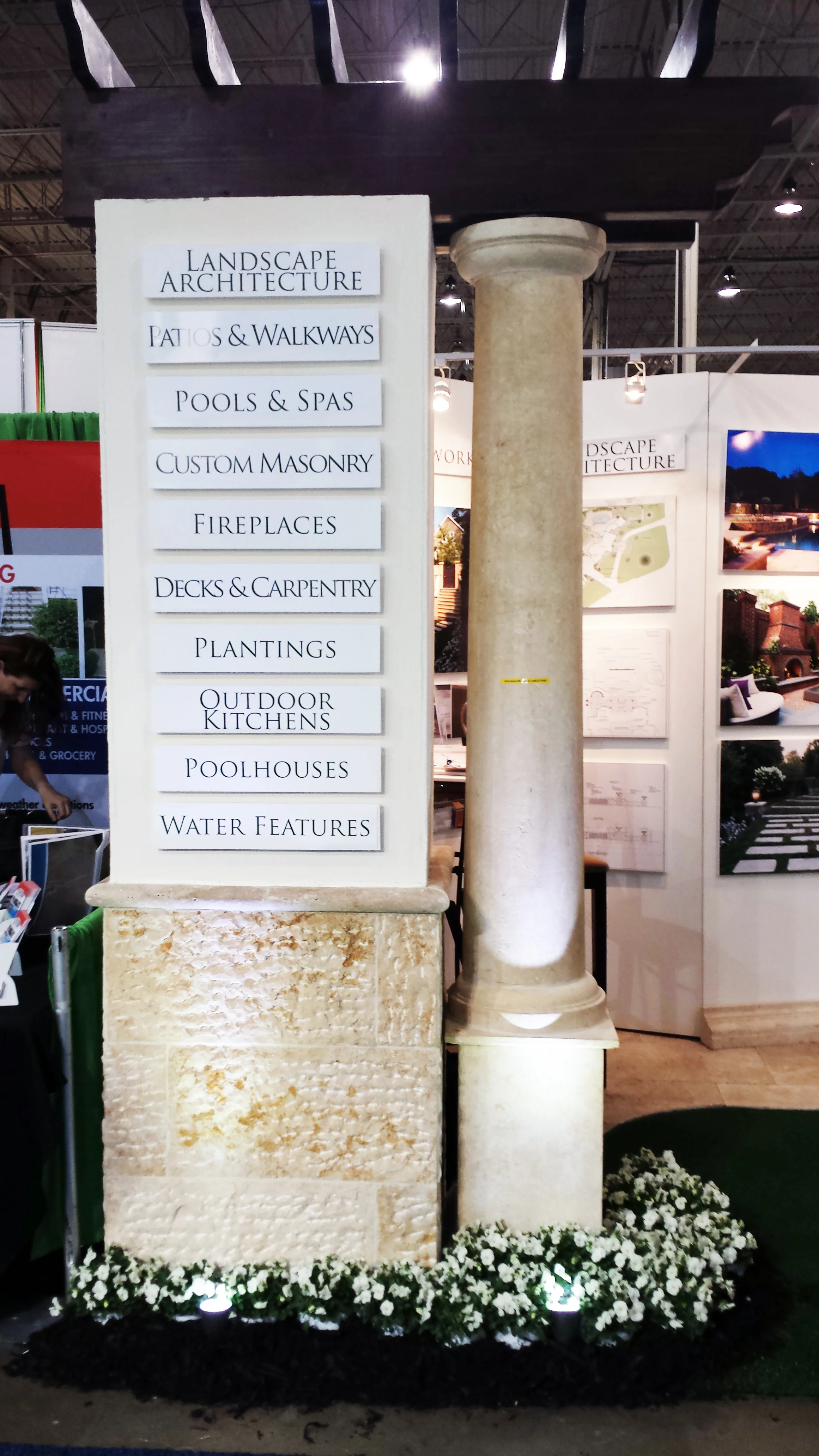Natural Jerusalem Limestone pillar and base.